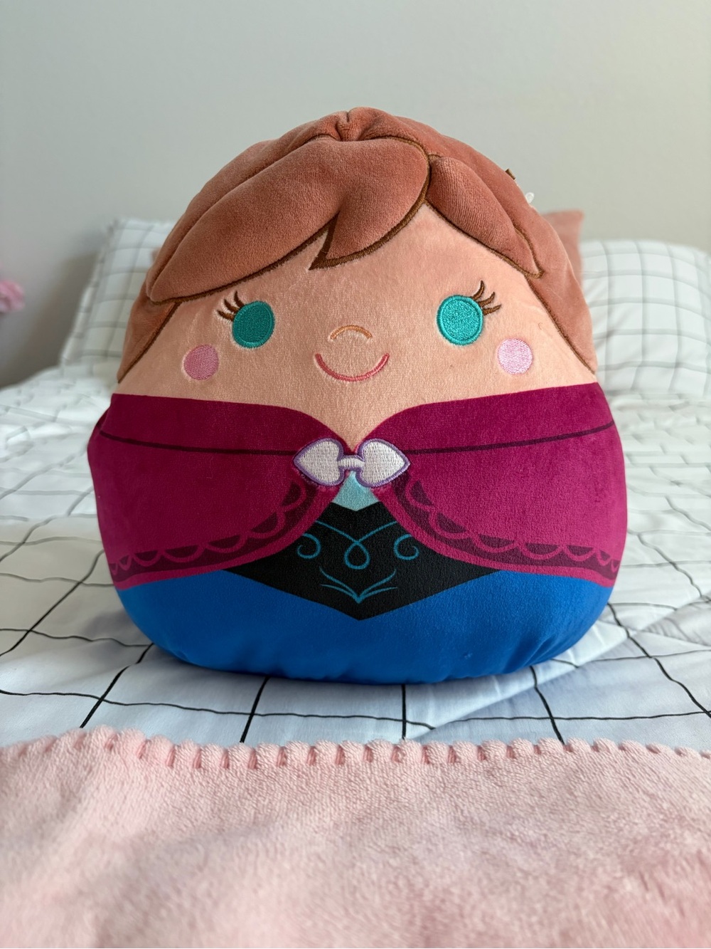 Disney Anna Squishmallow- Pink, Blue and Teal